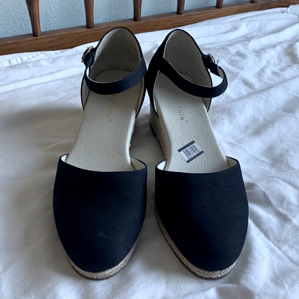 David Tate - Annabel navy wedge heels size 10